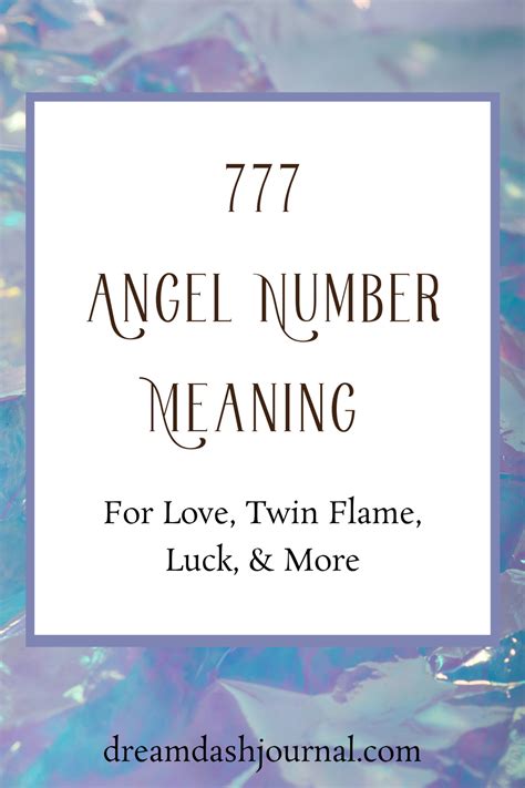 777 Angel Number Twin Flame Guidance .
